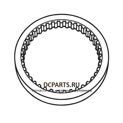 Shaft-Gear Каретка синхронизатора 3, 4, 5, 6 передачи артикул 1272304077 схема чертеж запчасть автозапчасть купить в DC Parts
