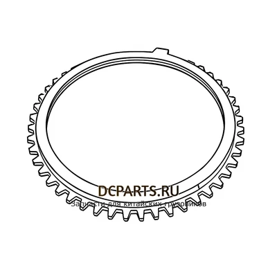 Shaft-Gear Кольцо синхронизатора артикул 1297304402 схема чертеж запчасть автозапчасть купить в DC Parts