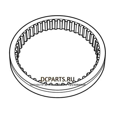 Shaft-Gear Муфта синхронизатора 2-3 передачи артикул 1240304375 схема чертеж запчасть автозапчасть купить в DC Parts